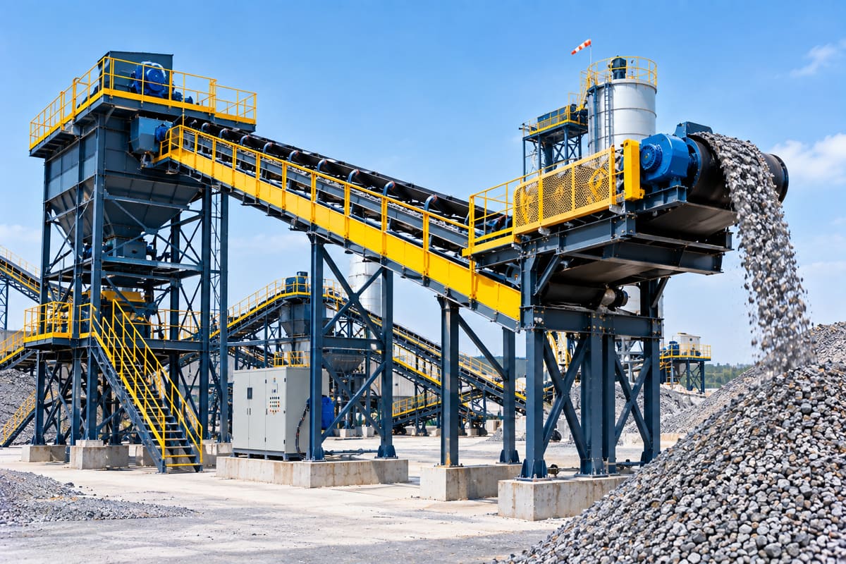 Conveyor & crushing plant