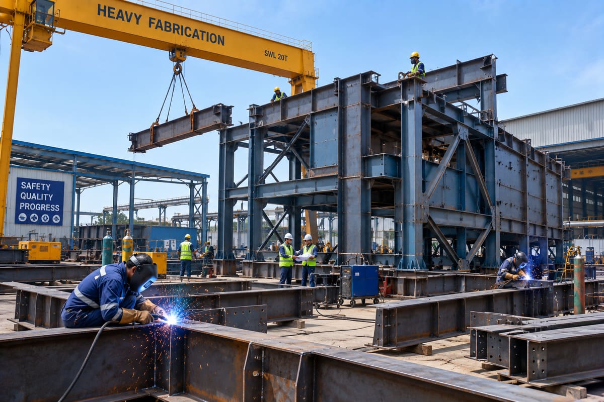 Structural steel fabrication