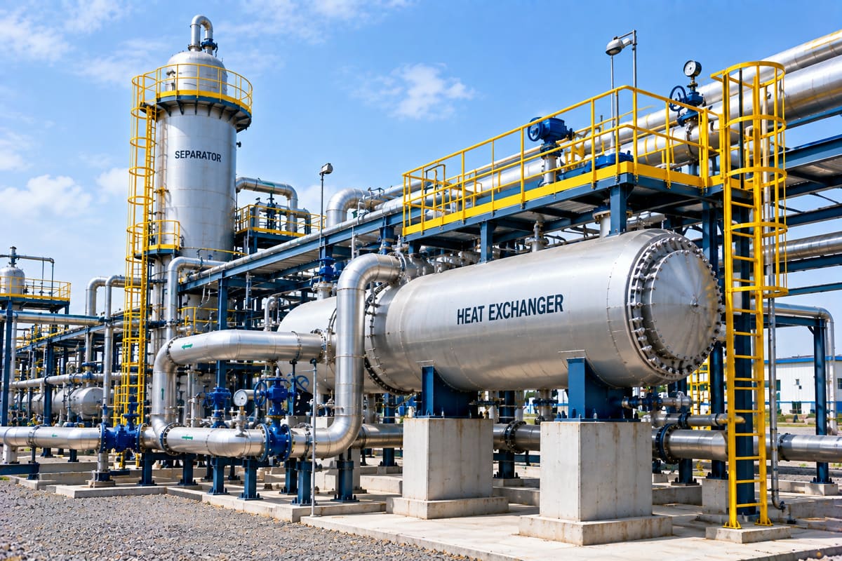 Heat exchanger & separator build