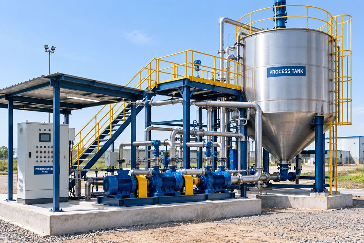 Process tank & pump facility